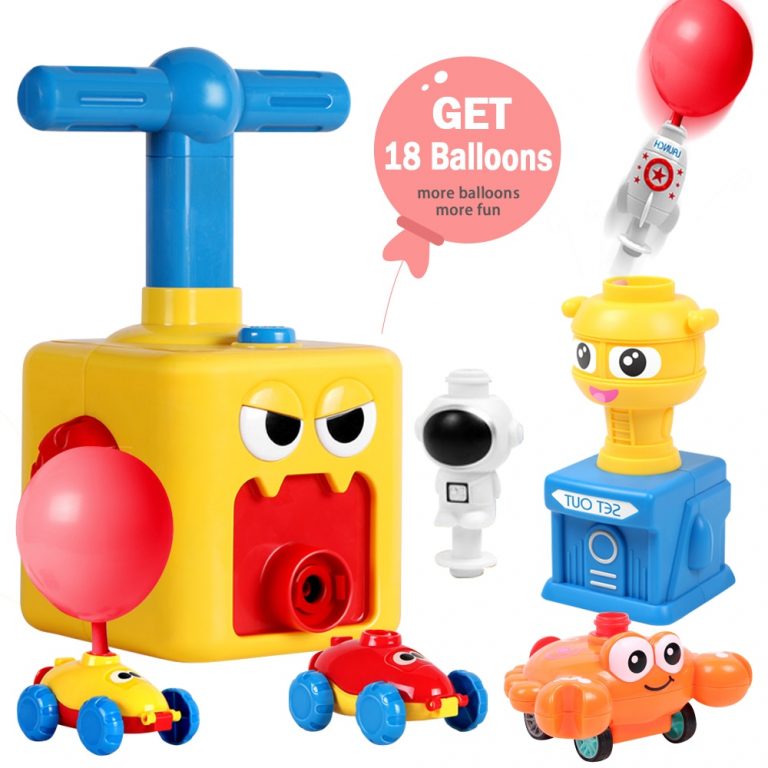 pump up balloon car toy