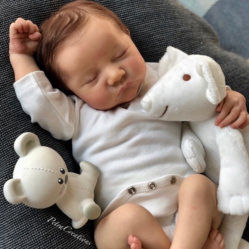 Details about   17" Lifelike Baby Twins Light Neutral Vinyl Unpainted Unfinished Reborn Doll DIY