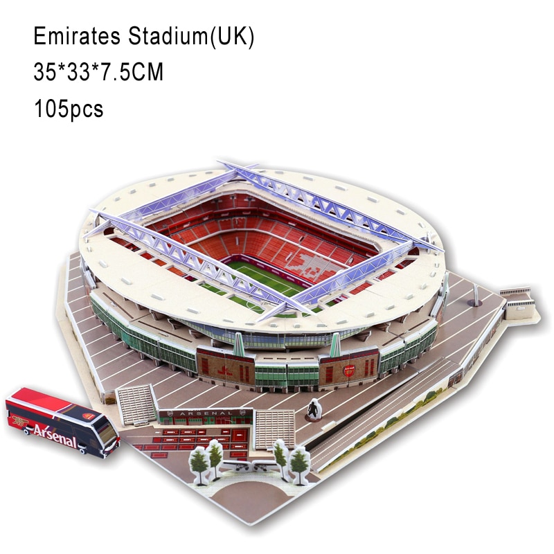 DIY 3D Jigsaw Puzzle World Soccer Football Stadium Kids Toy-Doha stadium Qatar