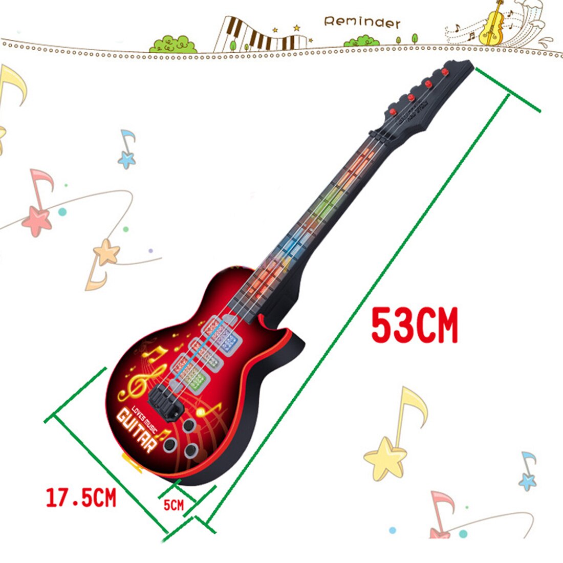 Electric Guitar Kids Children's Musical Instruments Education XMAS Gift Toy