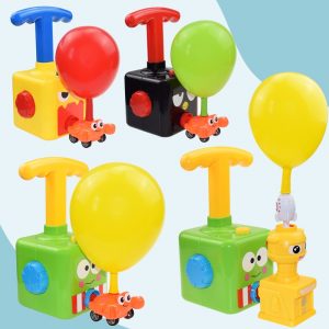 NEW Rocket Balloon Launch Tower Toy Puzzle Fun Education Inertia Air